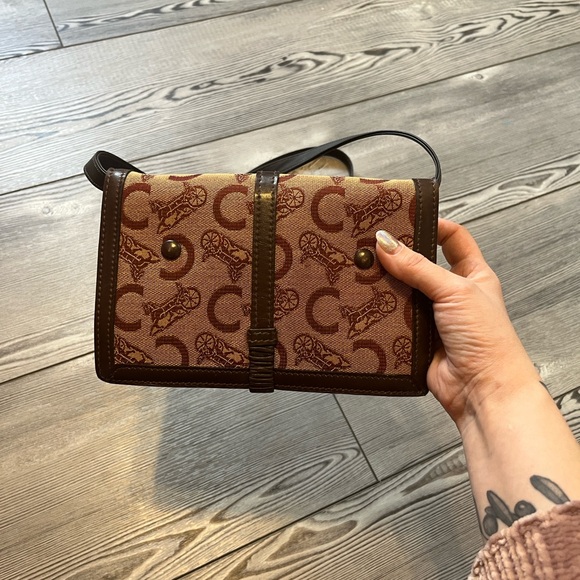 Vintage Celine Macadam Horse Carriage shoulder/crossbody bag - Picture 3 of 13